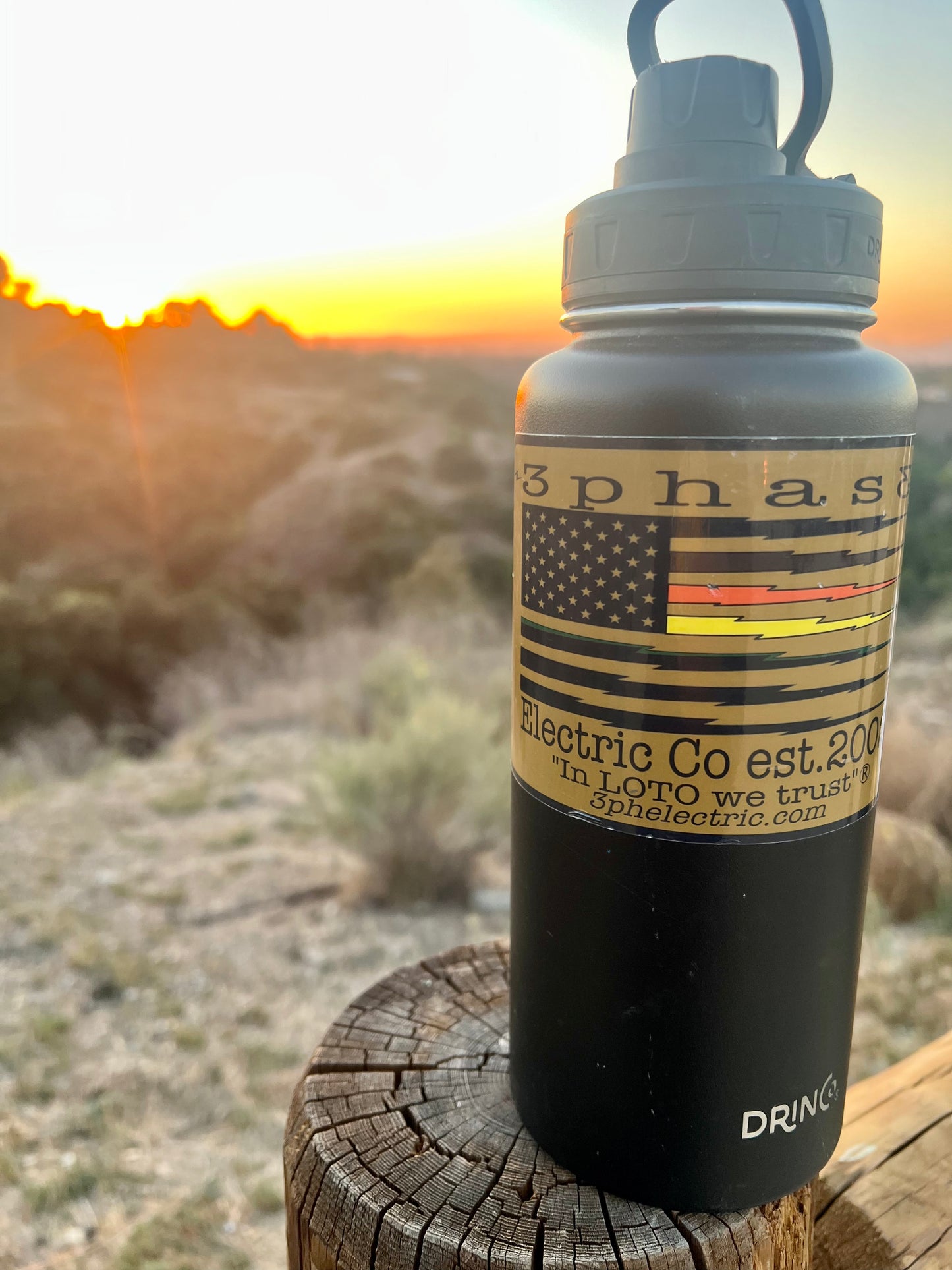 1 medium 3phase flag sticker